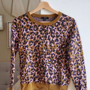 J CREW Leopard Print Sweater Sz. XS